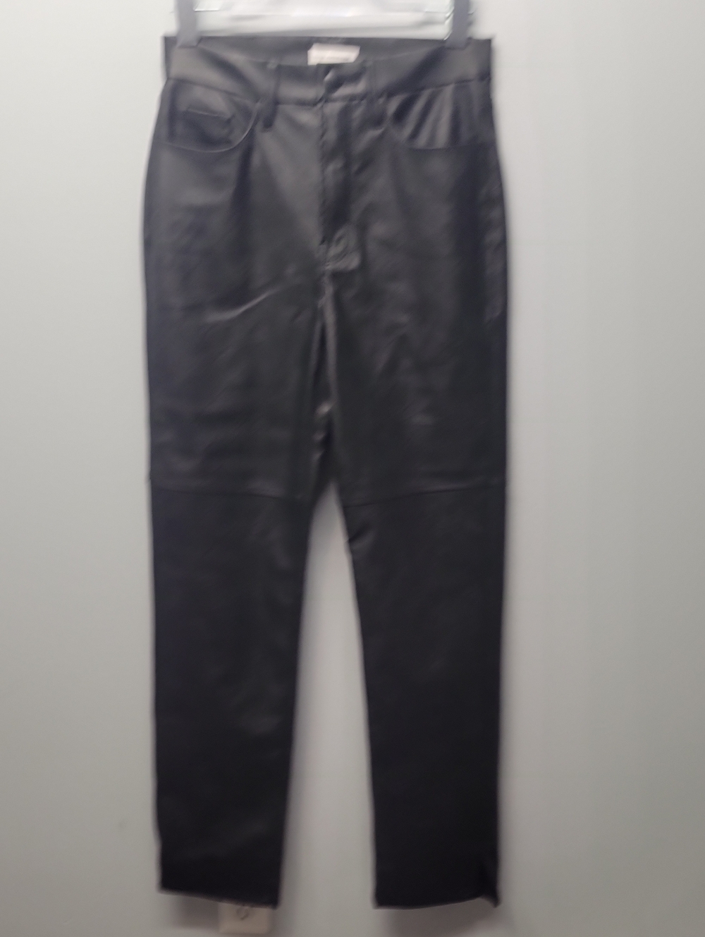 GB515 Good American‎ Better Than Leather Good Boy Pants Black 4/27